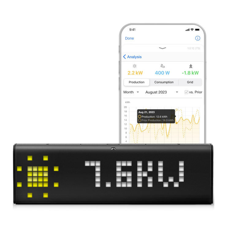 LaMetric TIME solar production